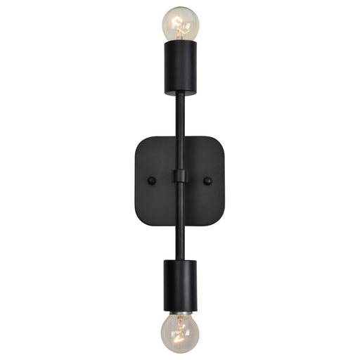 Albany Two Light Wall Sconce Black