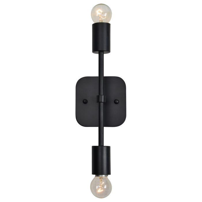 Renwil - WS008 - Two Light Wall Sconce - Albany - Black