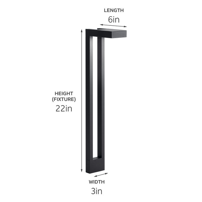Kichler - 15844BKT - One Light Path Light - Textured Black