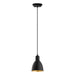 Eglo USA - 203443A - One Light Pendant - Priddy - Black/Gold