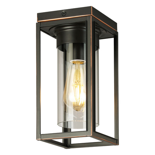 Walker Hill One Light Outdoor Flush Mount Oil Rubbed Bronze