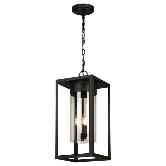 Eglo USA - 203669A - One Light Outdoor Pendant - Walker Hill - Matte Black