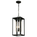 Eglo USA - 203669A - One Light Outdoor Pendant - Walker Hill - Matte Black