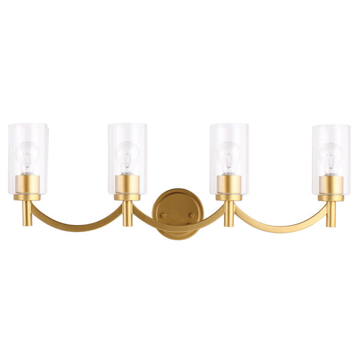 Devora Four Light Bath/Vanity Antique Gold
