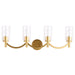Eglo USA - 203753A - Four Light Bath/Vanity - Devora - Antique Gold