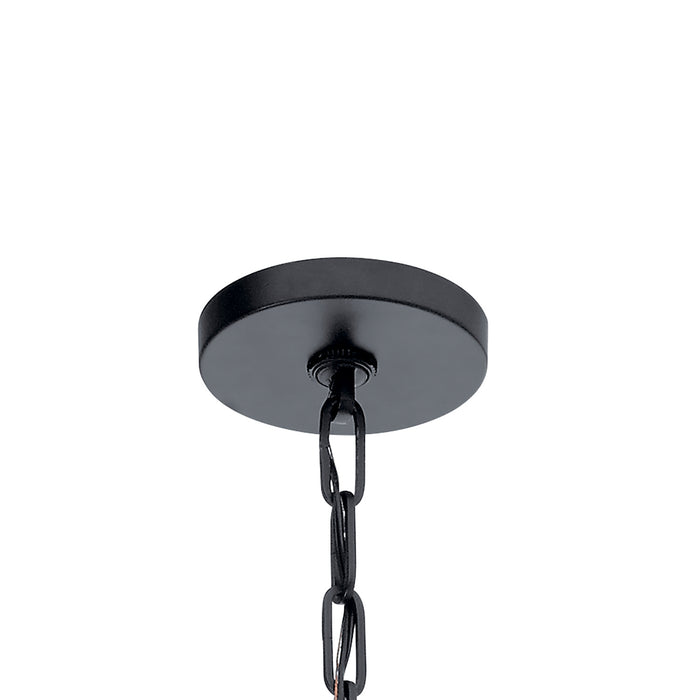 Kichler - 43495BK - Six Light Foyer Pendant - Abbotswell - Black