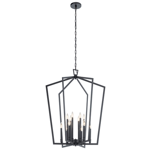 Abbotswell 12 Light Foyer Chandelier Black