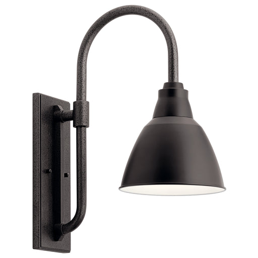 Pellinord One Light Outdoor Wall Mount Black