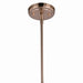 Vaxcel - H0219 - Seven Light Chandelier - Madison - Architectural Bronze and Natural Brass