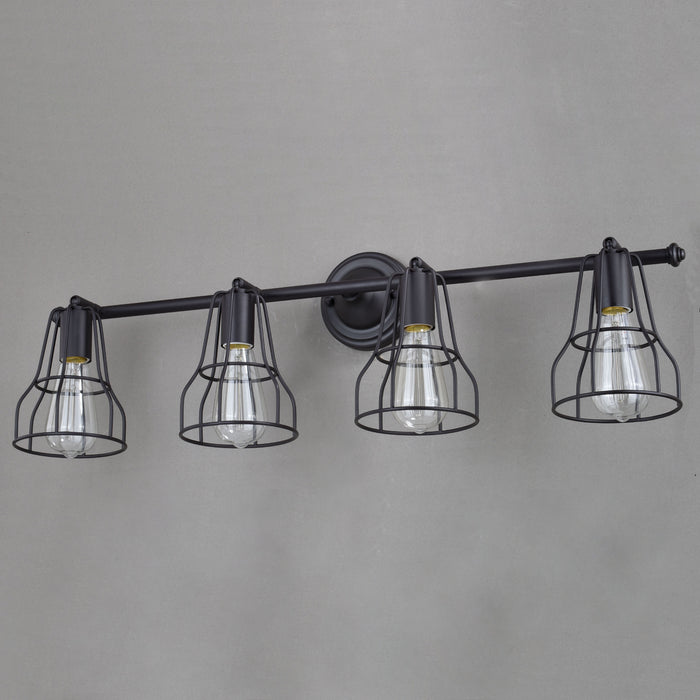 Vaxcel - W0314 - Four Light Vanity - Clybourn - Oil Rubbed Bronze