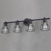 Vaxcel - W0314 - Four Light Vanity - Clybourn - Oil Rubbed Bronze
