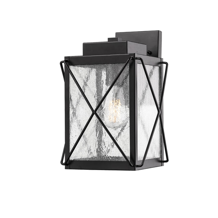 Millennium - 2611-PBK - One Light Outdoor Wall Sconce - Robinson - Powder Coated Black