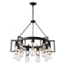 Hubbardton Forge - 104360-SKT-10-ZM0572 - Nine Light Chandelier - Apothecary - Black