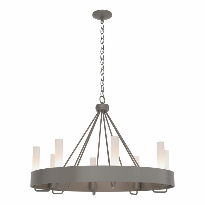 Hubbardton Forge - 105040-SKT-07-FD0611 - Eight Light Chandelier - Banded - Dark Smoke