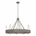 Hubbardton Forge - 105040-SKT-07-FD0611 - Eight Light Chandelier - Banded - Dark Smoke