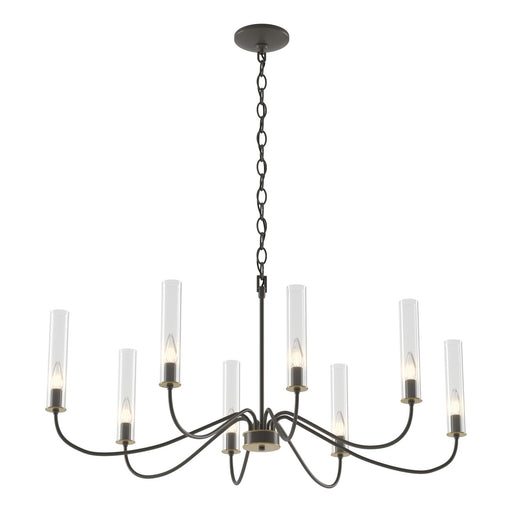 Grace Eight Light Chandelier Dark Smoke