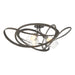 Hubbardton Forge - 128720-SKT-07-ZM0621 - Three Light Semi-Flush Mount - Nest - Dark Smoke