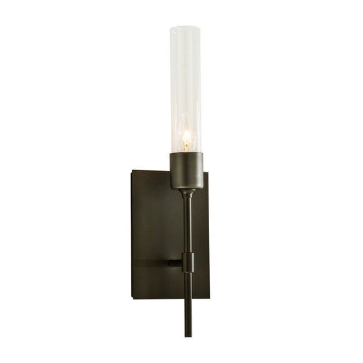 Vela One Light Wall Sconce Dark Smoke