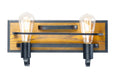 Maxim - 10302BKASB - Two Light Bath Vanity - Black Forest - Black / Ashbury