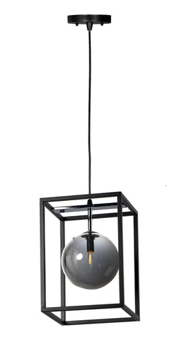 Fluid LED Pendant Black / Polished Chrome