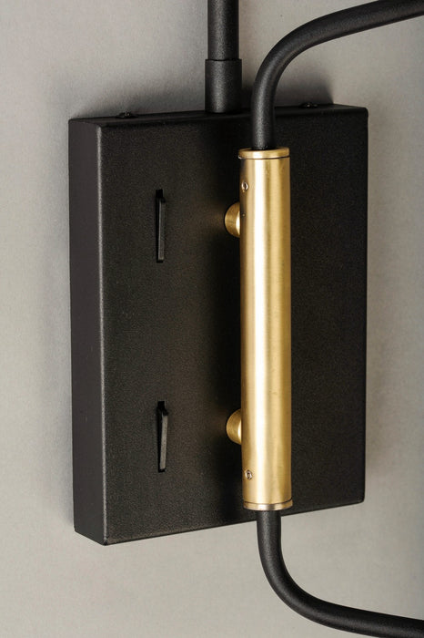 Maxim - 21692BKSBR - LED Wall Sconce - Scan - Black / Satin Brass