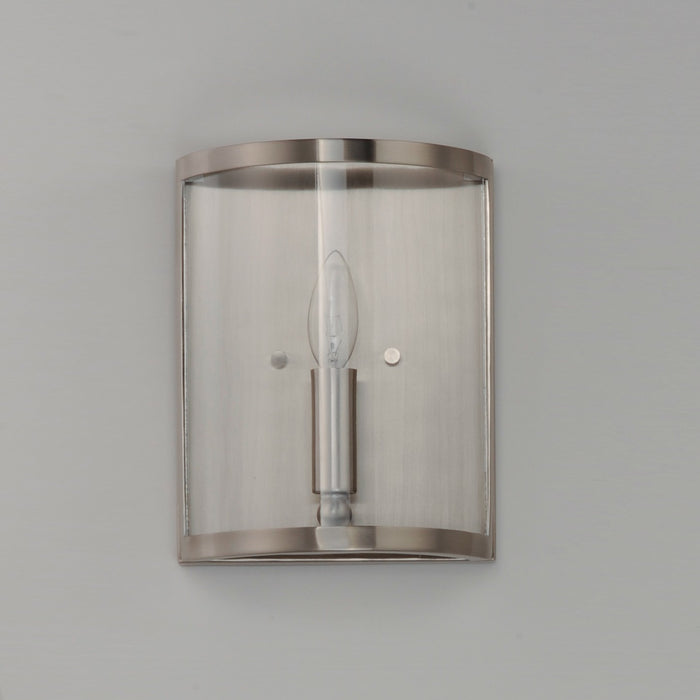 Maxim - 25259CLSN - One Light Wall Sconce - Sentinel - Satin Nickel