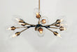 Maxim - 26347CLABBK - LED Chandelier - Savvy - Antique Brass / Black