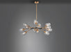 Maxim - 26347CLABBK - LED Chandelier - Savvy - Antique Brass / Black