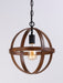 Maxim - 27571APBK - One Light Pendant - Compass - Antique Pecan / Black