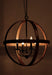 Maxim - 27574APBK - Four Light Pendant - Compass - Antique Pecan / Black