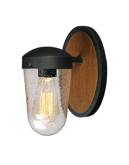 Maxim - 30011CDAPBK - One Light Outdoor Wall Lantern - Lido - Antique Pecan / Black