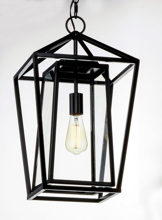 Maxim - 3178CLBK - One Light Outdoor Hanging Lantern - Artisan - Black