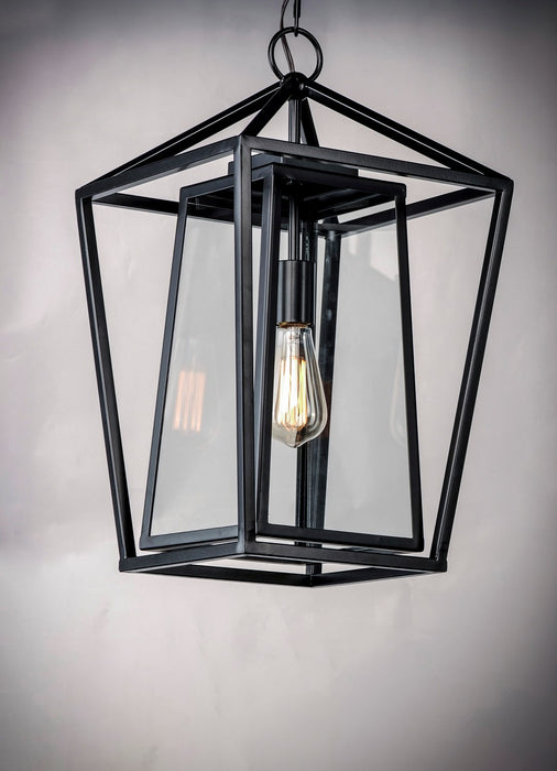 Maxim - 3178CLBK - One Light Outdoor Hanging Lantern - Artisan - Black