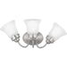 Progress Lighting - P3289-09ET - Three Light Bath Bracket - Fluted Glass-Etched - Brushed Nickel
