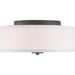 Progress Lighting - P350130-143 - Two Light Flush Mount - Inspire - Graphite