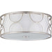 Progress Lighting - P350132-134 - Three Light Flush Mount - Landree - Silver Ridge