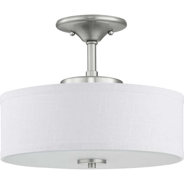 Progress Lighting - P350134-009-30 - LED Semi-Flush - Inspire Led - Brushed Nickel