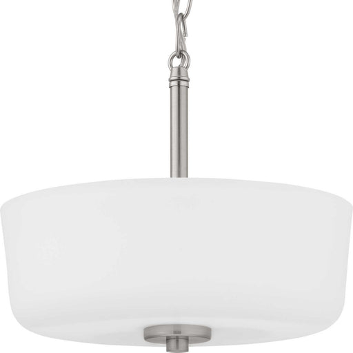 Tobin Two Light Semi-Flush Convertible Brushed Nickel