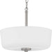 Progress Lighting - P350137-009 - Two Light Semi-Flush Convertible - Tobin - Brushed Nickel
