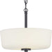 Progress Lighting - P350137-031 - Two Light Semi-Flush Convertible - Tobin - Black