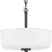 Progress Lighting - P350137-031 - Two Light Semi-Flush Convertible - Tobin - Black