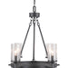 Progress Lighting - P400164-143 - Six Light Chandelier - Gresham - Graphite