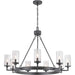 Progress Lighting - P400165-143 - Nine Light Chandelier - Gresham - Graphite