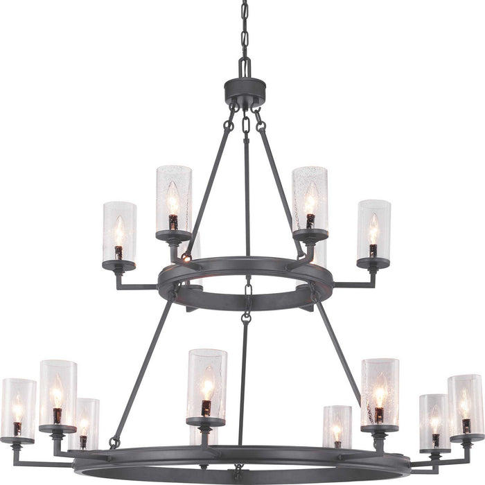 Progress Lighting - P400166-143 - 15 Light Chandelier - Gresham - Graphite
