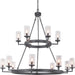 Progress Lighting - P400166-143 - 15 Light Chandelier - Gresham - Graphite