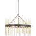 Progress Lighting - P400176-031 - Six Light Chandelier - Orrizo - Black
