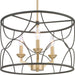 Progress Lighting - P400177-031 - Three Light Chandelier - Landree - Black