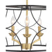 Progress Lighting - P400177-031 - Three Light Chandelier - Landree - Black