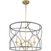 Progress Lighting - P400178-031 - Five Light Chandelier - Landree - Black