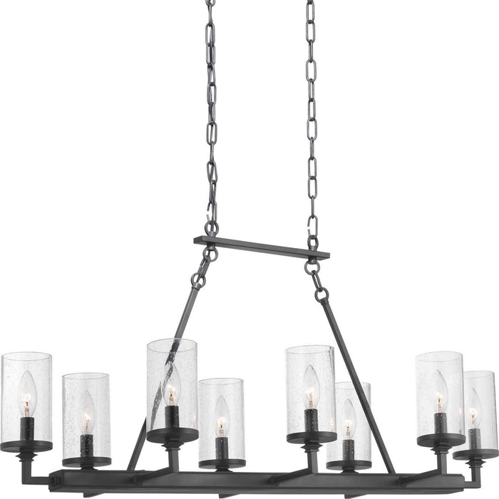Progress Lighting - P400180-143 - Eight Light Chandelier - Gresham - Graphite